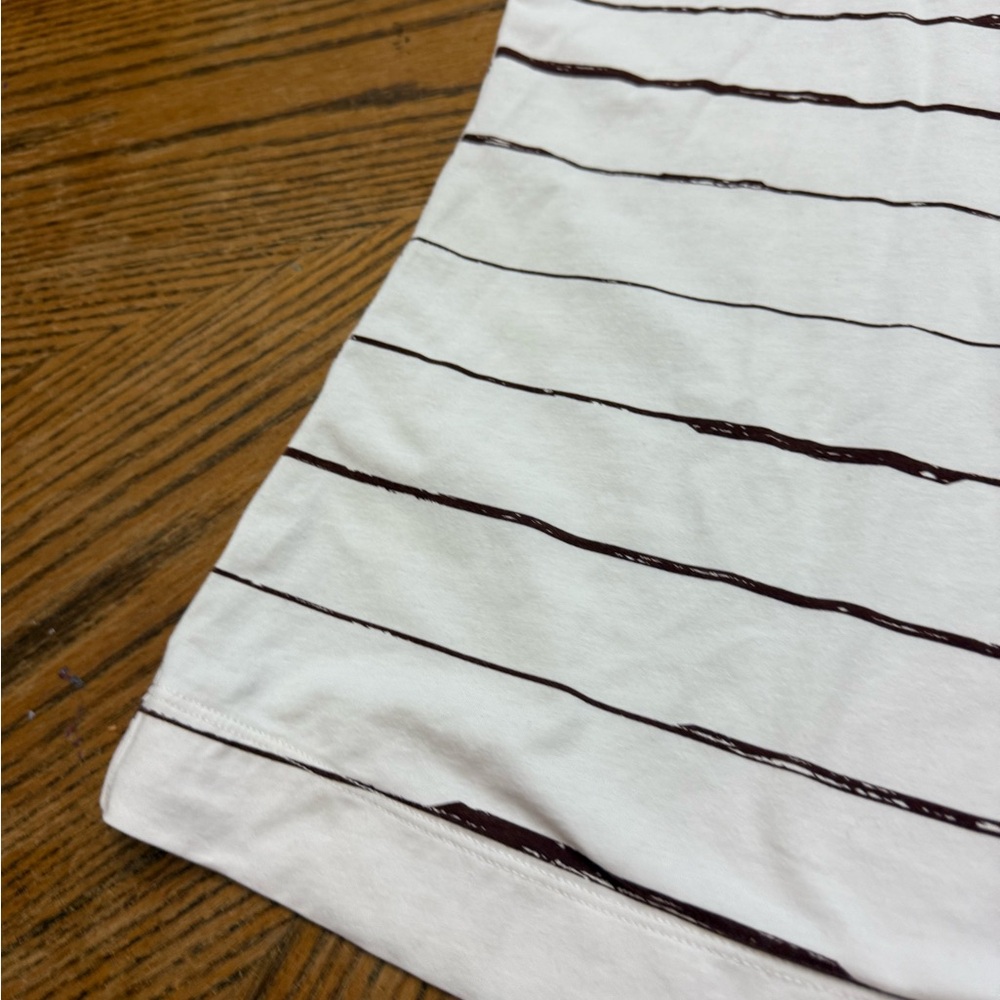 Athleta White and Brown Tee - Picture 4 of 4